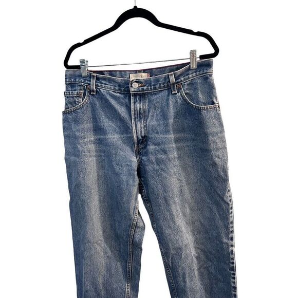 Levi's 550 Relaxed Fit High Rise Tapered Leg Jeans Blue Denim Medium Wash Sz 16M - Picture 2 of 12